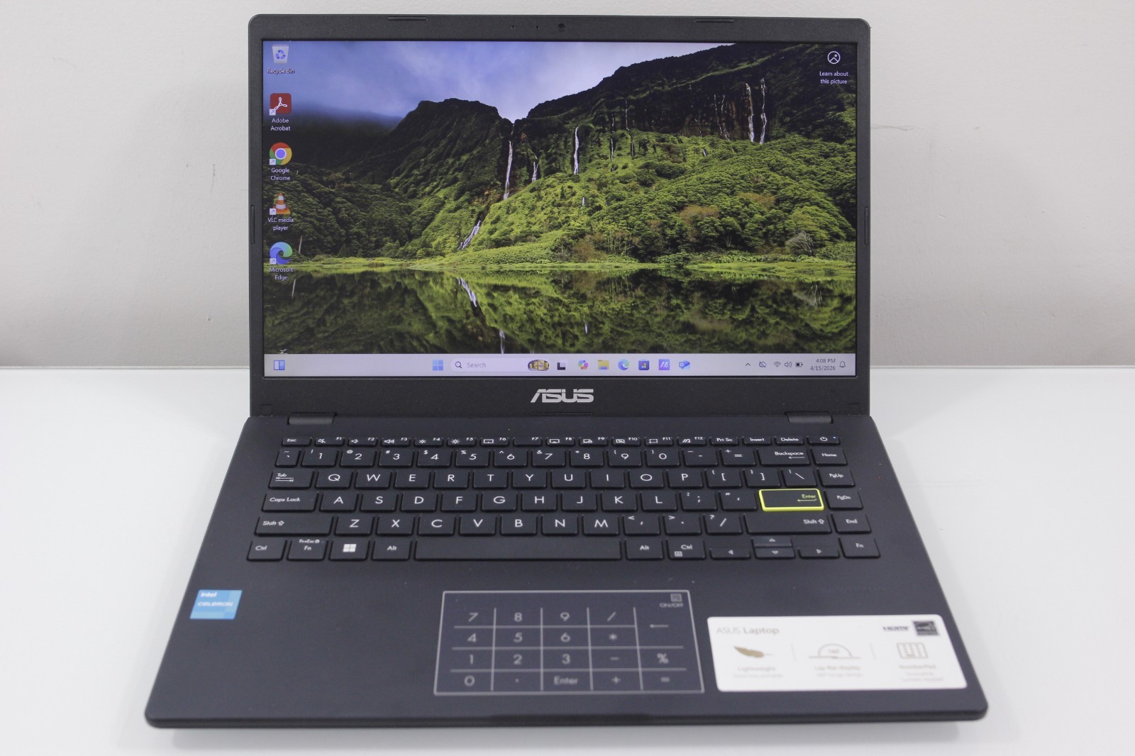 ASUS E410K Laptop 14in Intel Celeron N4500 4GB DDR4 64GB eMMC Windows 11