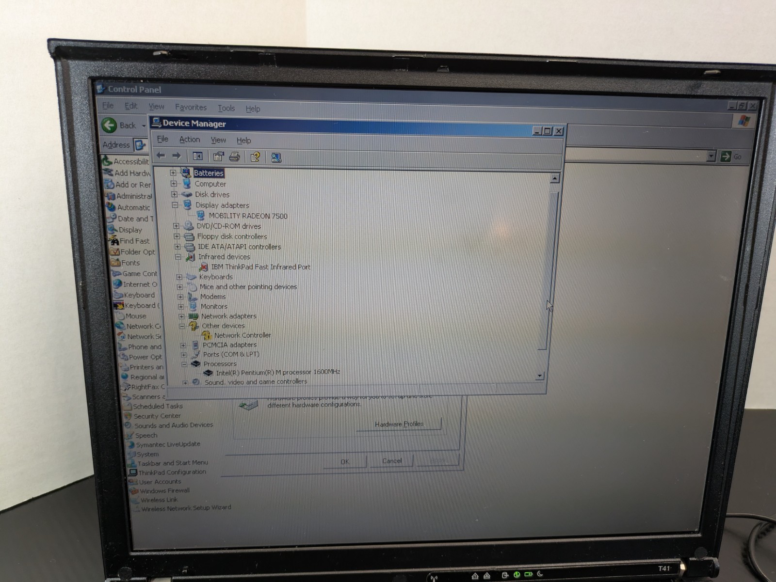 (2) IBM ThinkPad T41 Vintage Laptops XP 768 MB RAM 40GB IBM Era Excellent, READ