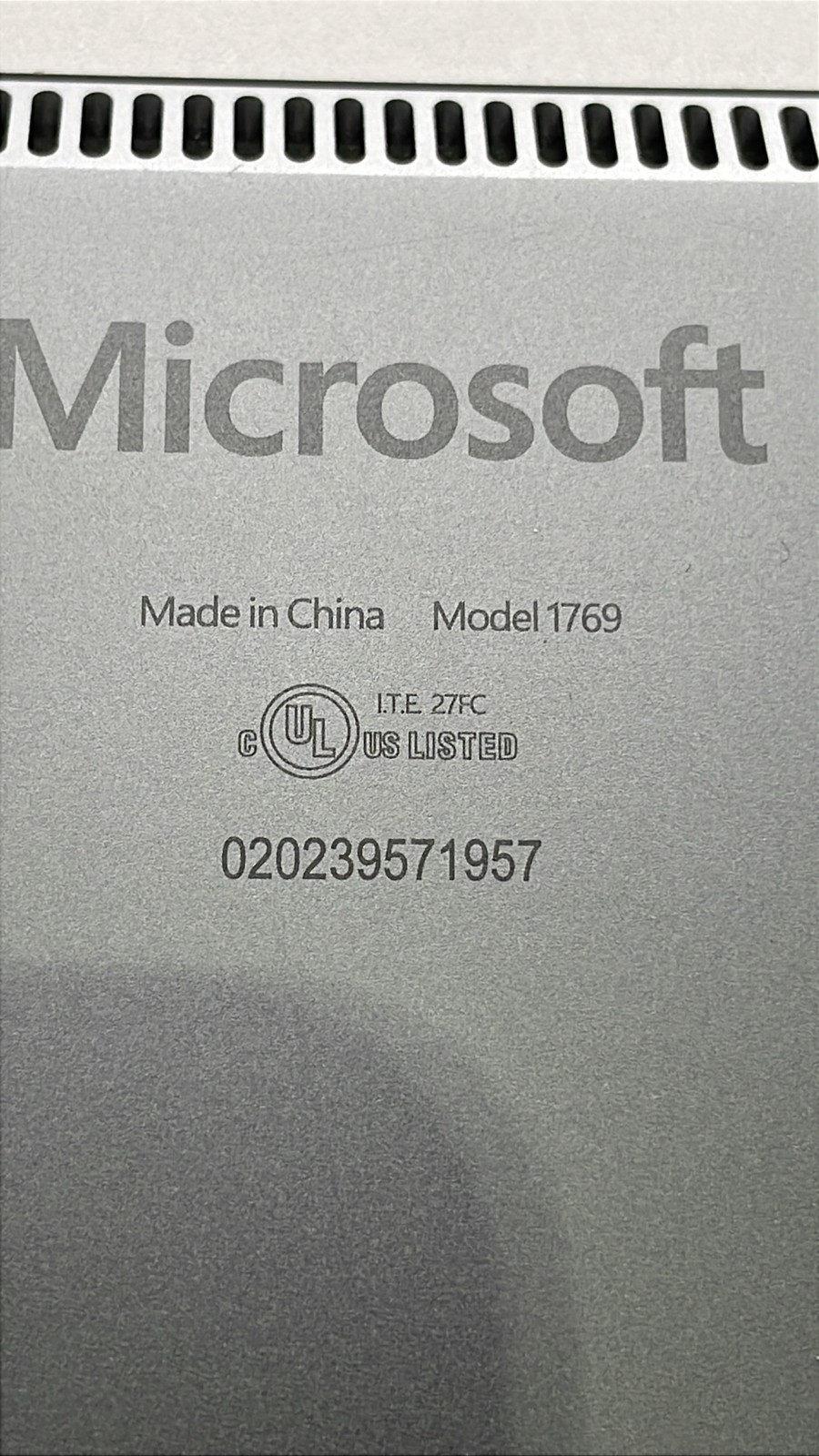 Microsoft Surface Model 1769 Notebook Laptop with Adapter