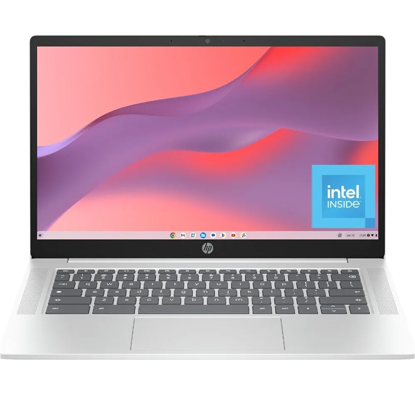 HP Chromebook 14 inch Laptop, FHD Display, Intel N100, 4 GB RAM, 64 GB eMMC, Int