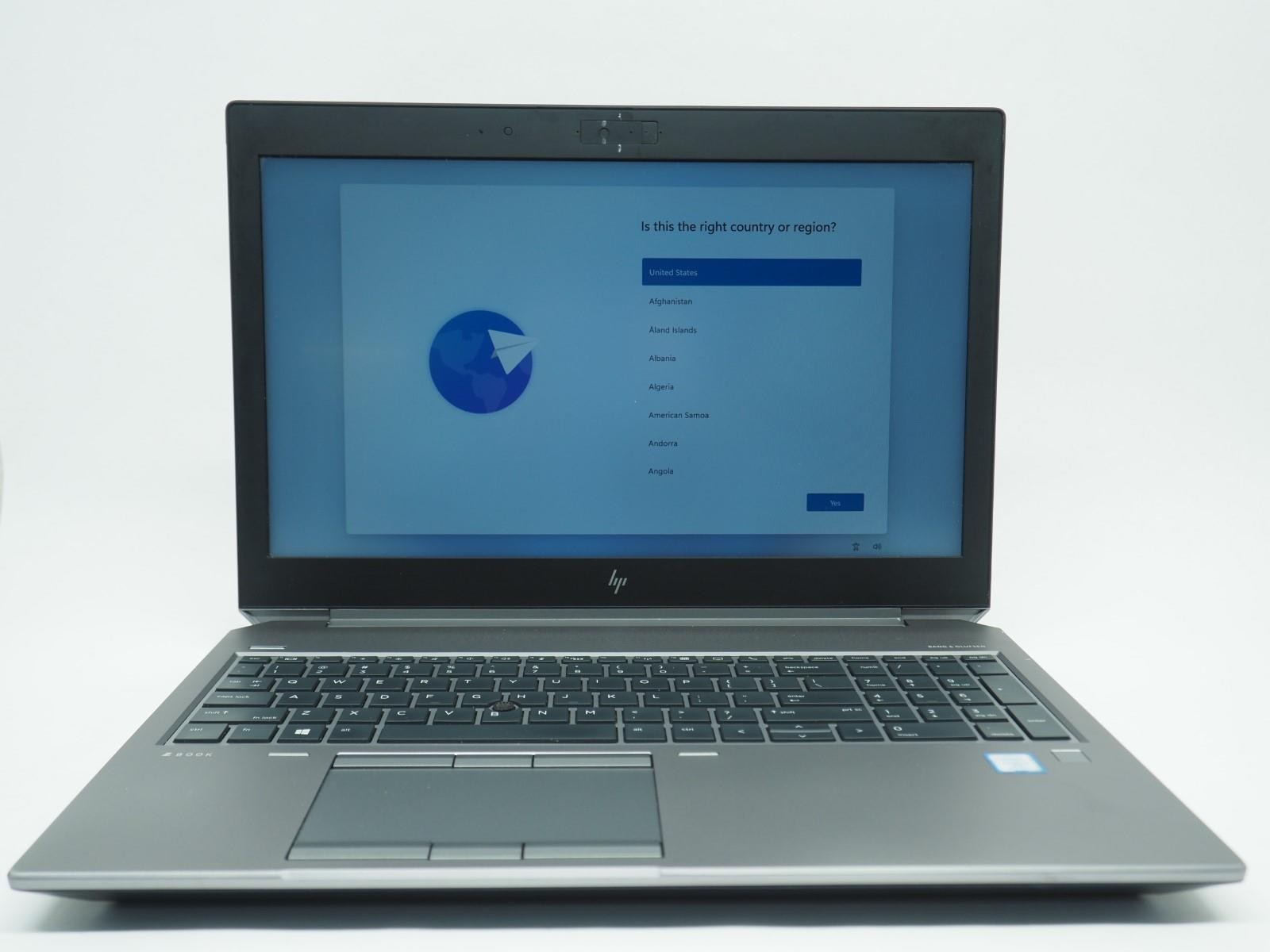 HP ZBOOK 15 G5 15.5″ Intel Core i7-8850H 2.60GHz 32GB RAM 512GB NVMe Grade B