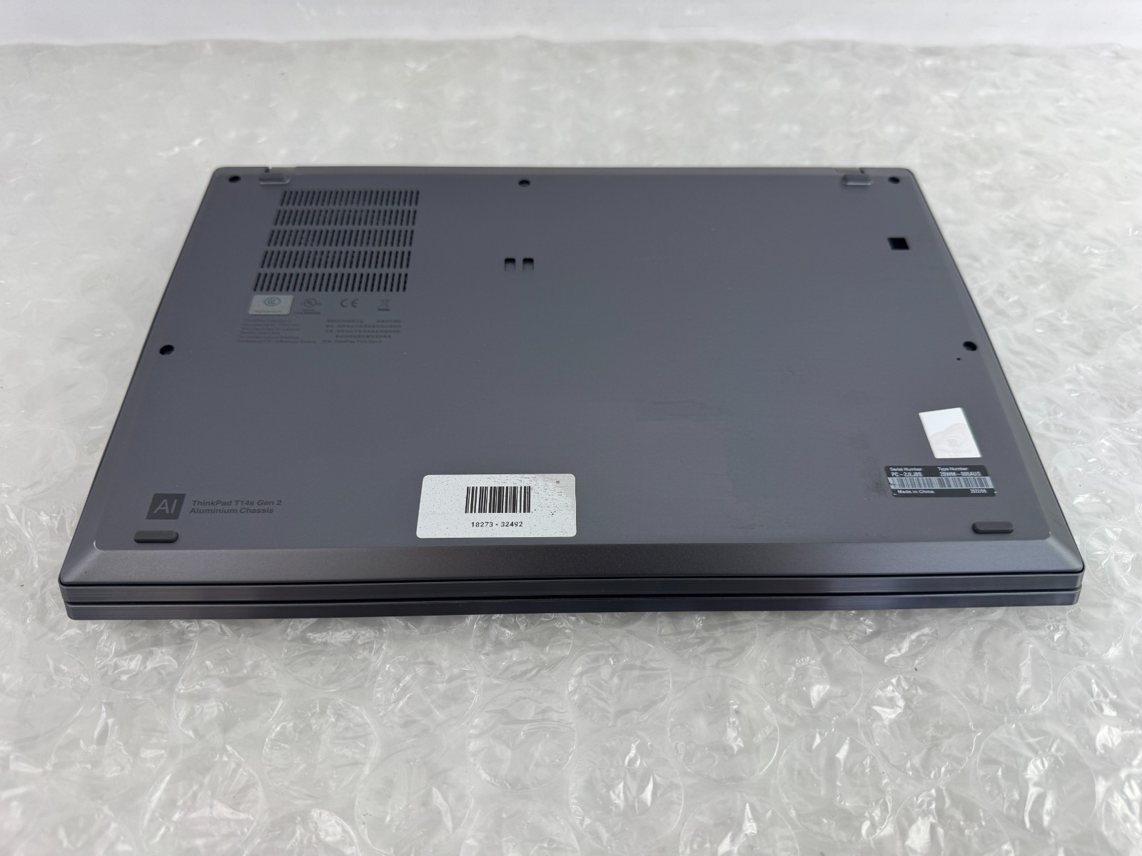 Lenovo ThinkPad T14s Gen 2 i7-1185G7 16GB No SSD/OS/AC Parts/Repair Laptop