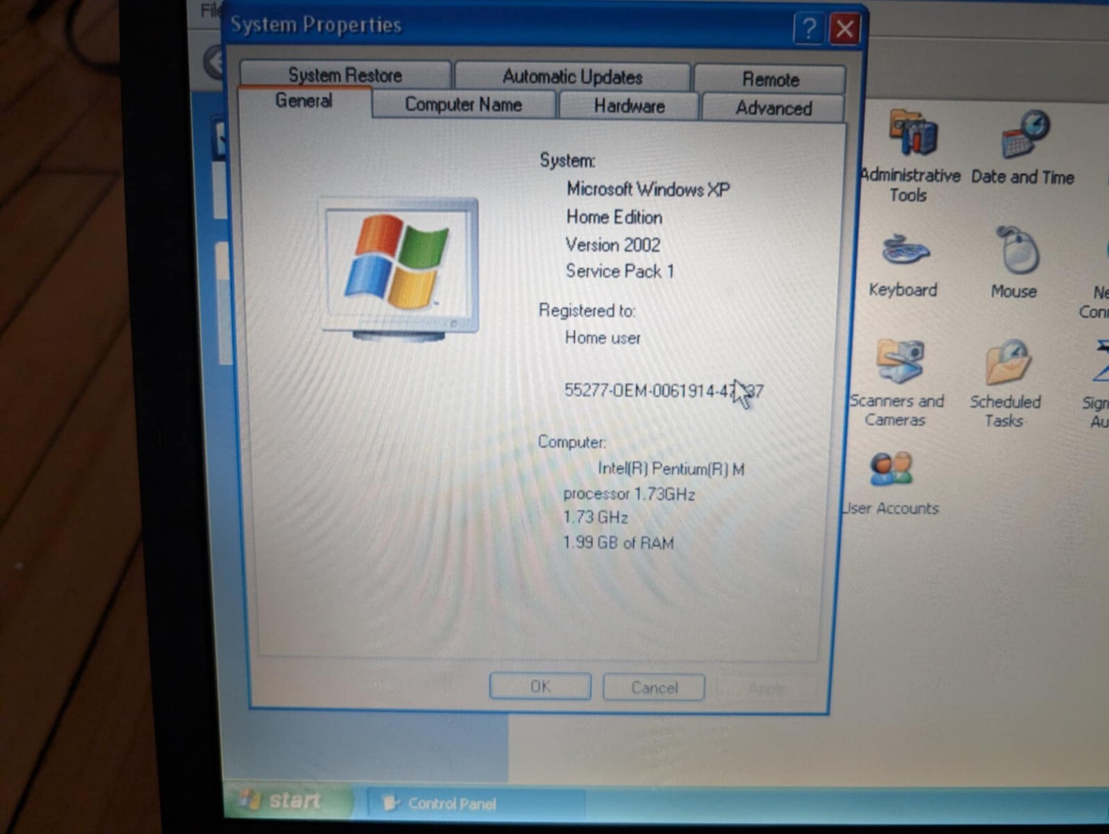 Vintage Toshiba Tecra A3X Intel Pentium 1.73GHz 2GB 60GB Windows XP Home Laptop5