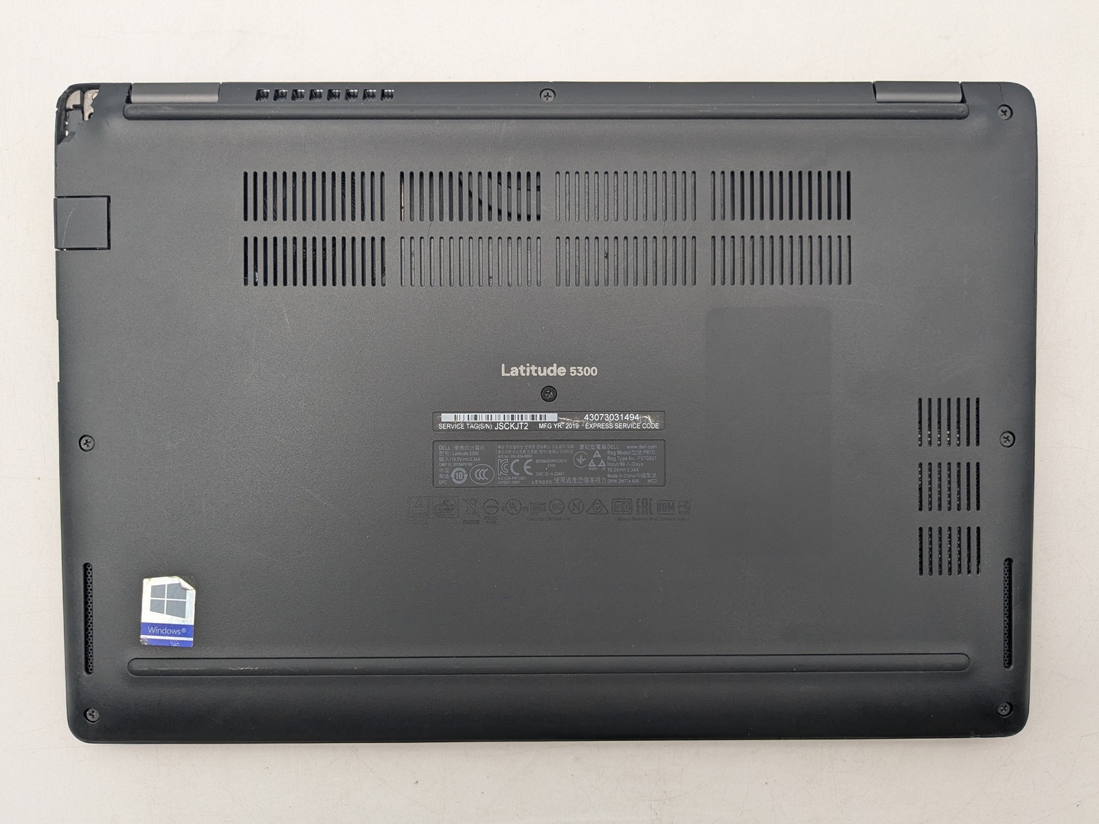 Dell Latitude 5300 13″ FHD Touch I5-8365U 256GB SSD 8GB W11P Webcam *READ*