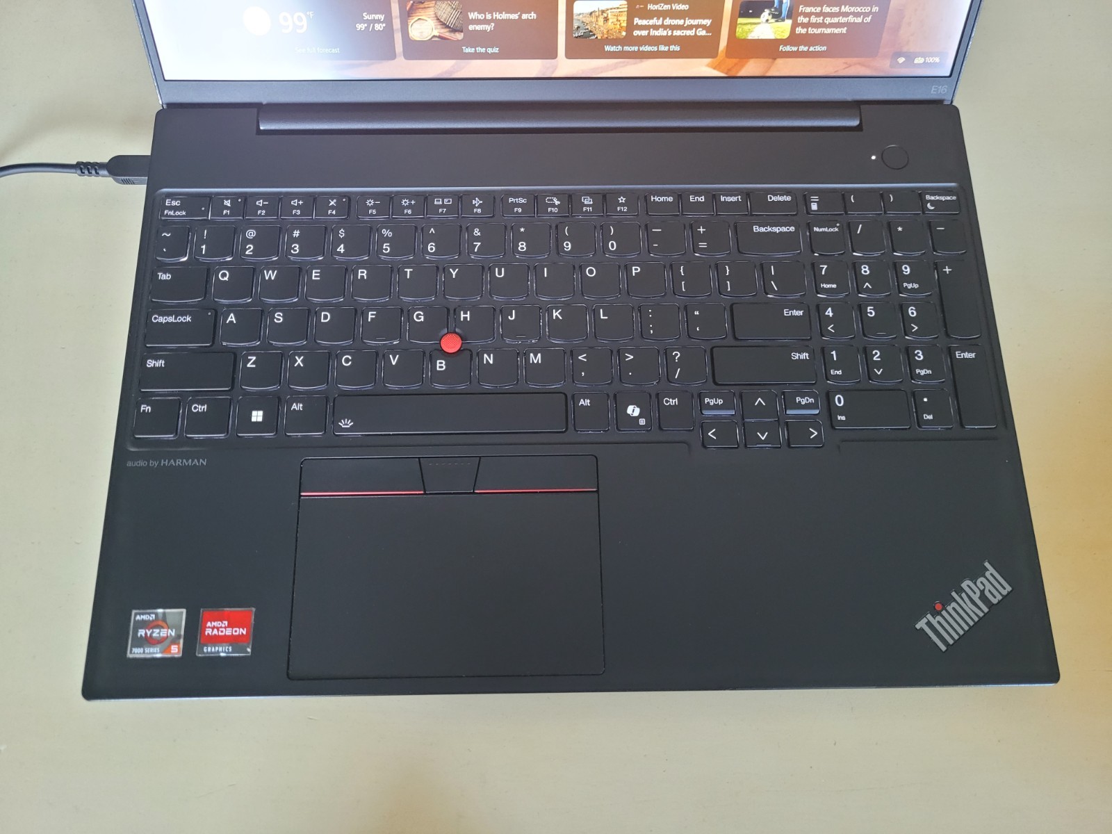 Lenovo ThinkPad E16 Gen 2 16″ Ryzen 5-7535U(6-core) 512GB SSD 16GB DDR5 RAM W11P