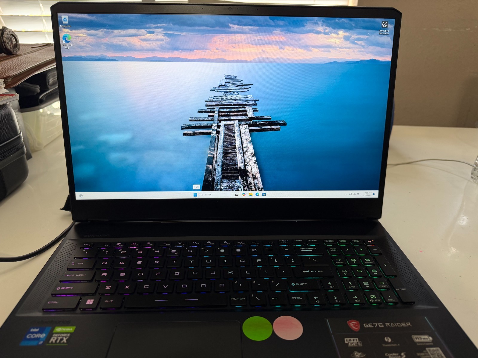 MSI GE76 RAIDER GAMING LAPTOP, 64GB RAM, 5T M.2, WINDOWS 11