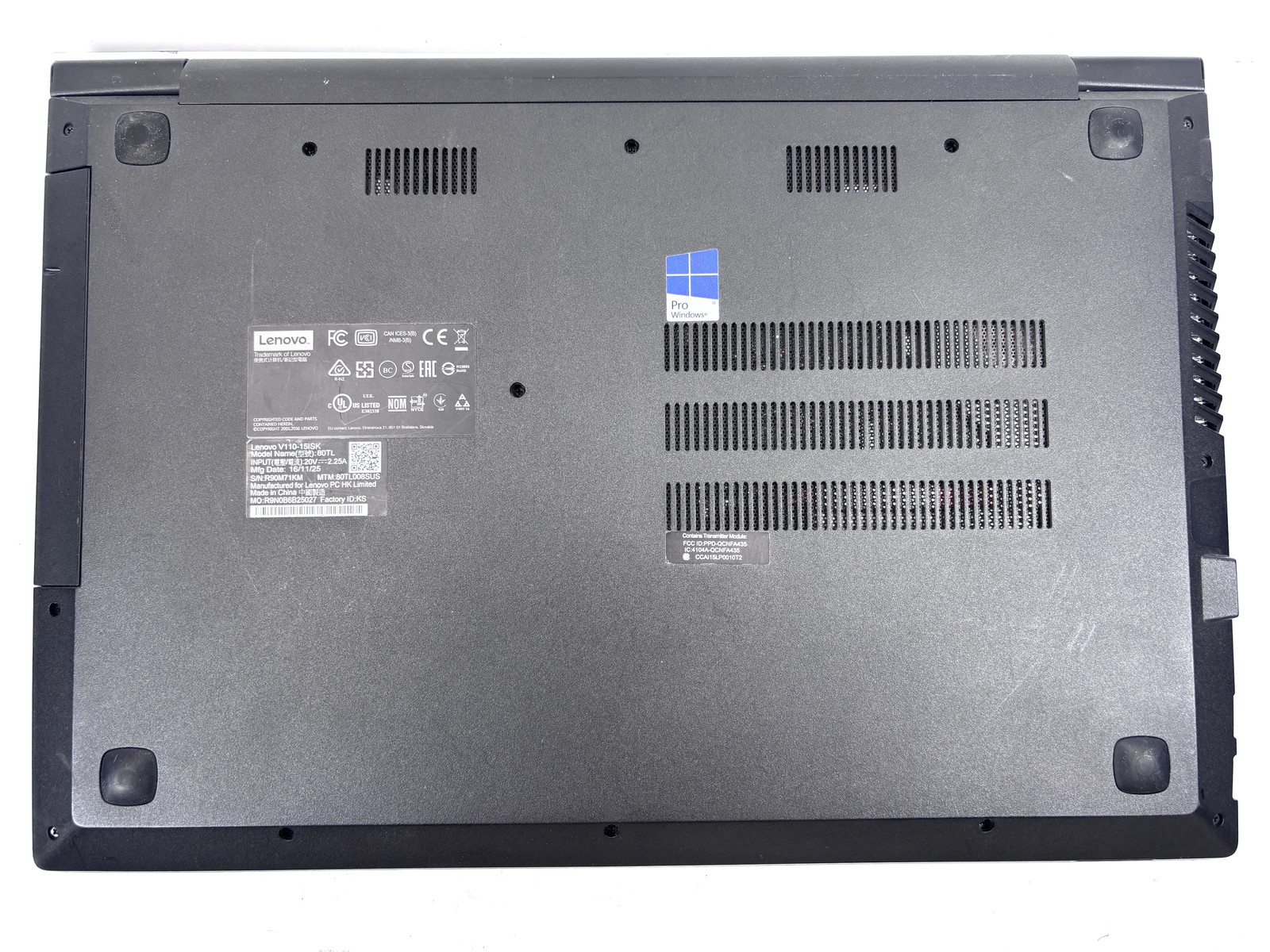 Lenovo V110-15ISK – 15.6″ HD, 2.3GHz i3, 4GB RAM, 250GB SSD, Windows 11