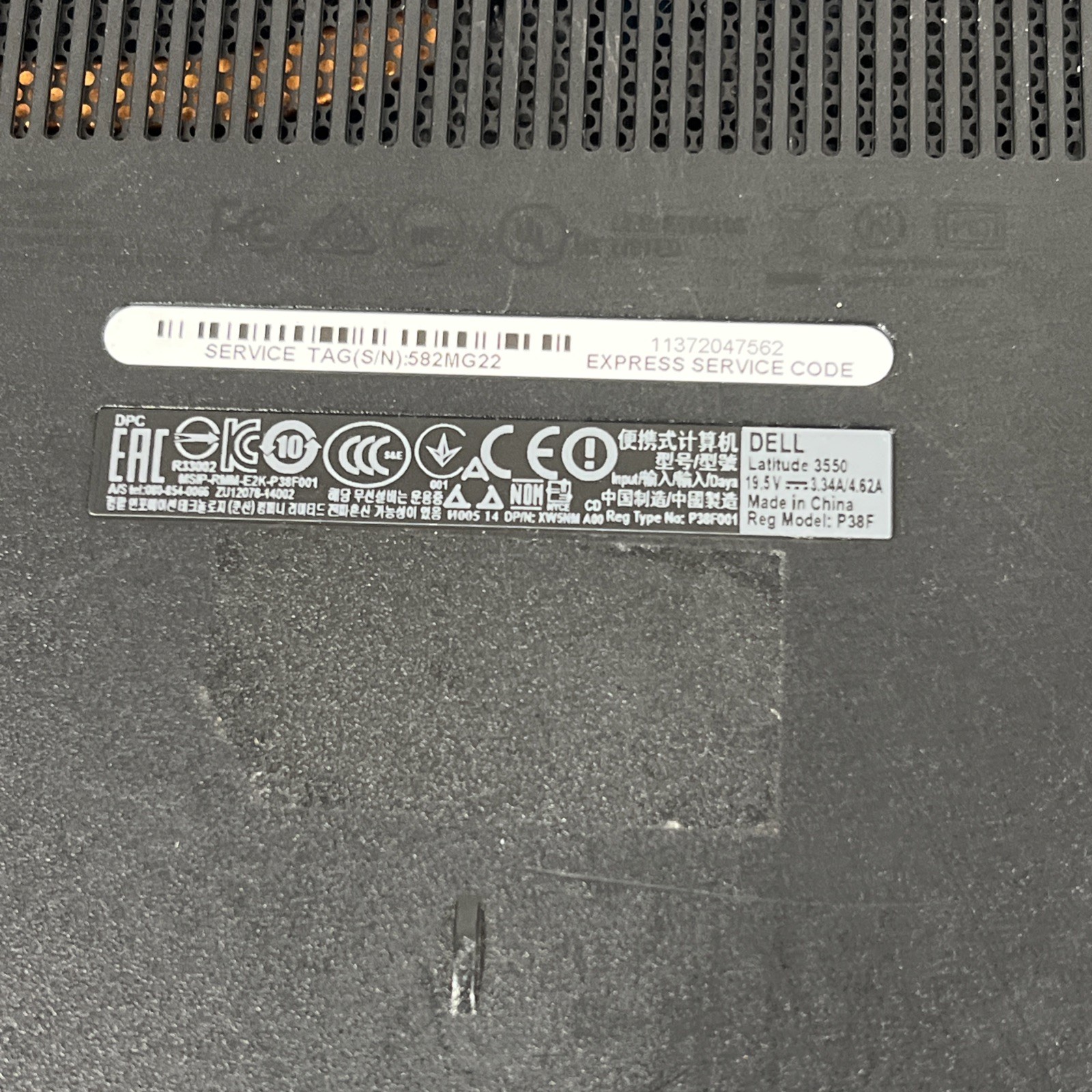 Lot Of 2 Dell Latitude 3550 i3-4005U 8GB Ram – No HDD, No OS – (Read)