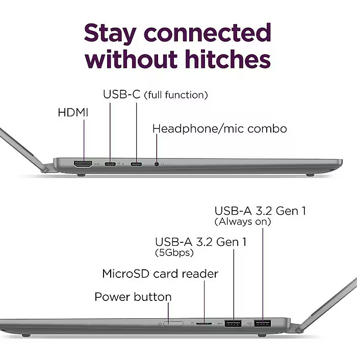 Lenovo IdeaPad 5 16IRU9 16″ 2-in-1 Touch Laptop Intel Core 5-120U AI 16GB 512GB