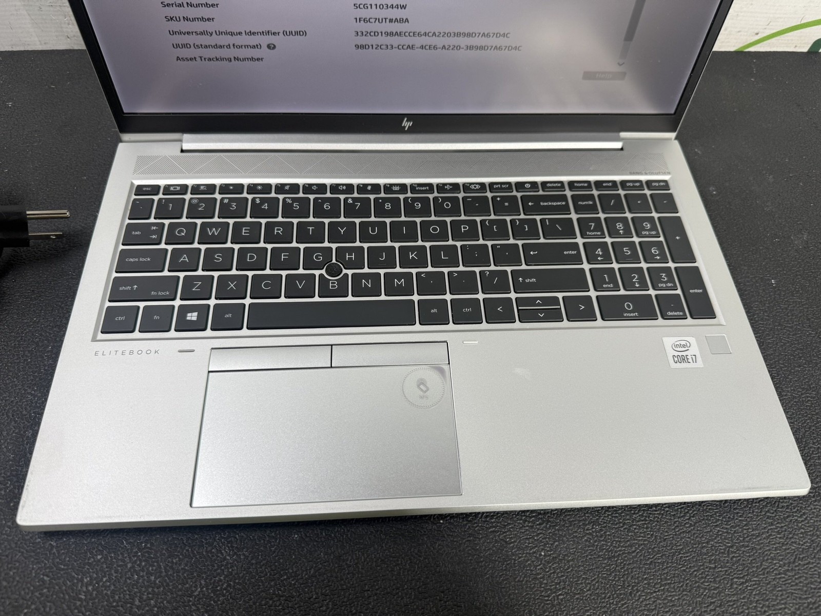 HP EliteBook 850 G7 15.6″ i7-10510U 1.8GHz 16GB DDR4 256GB SSD w/ AC Adapter
