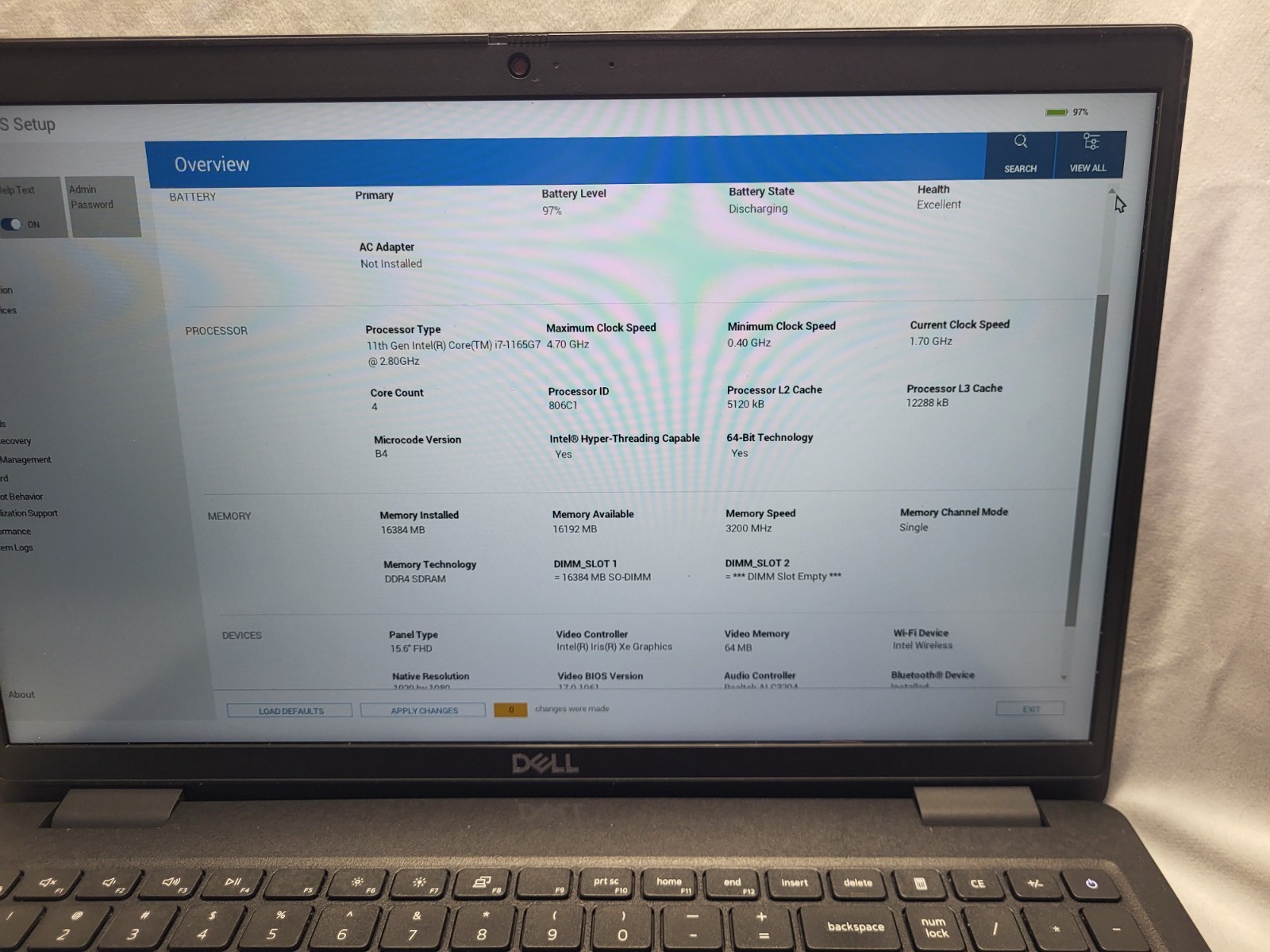 DELL Latitude 3520 i7-1165G7 G11 16GB RAM 256GB Win 11
