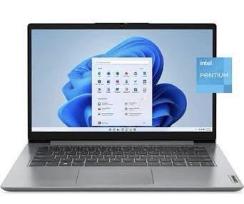 Lenovo Ideapad 1i, 14.0″ Laptop, Intel Pentium ,Cloud Grey, Windows 11 in S Mode