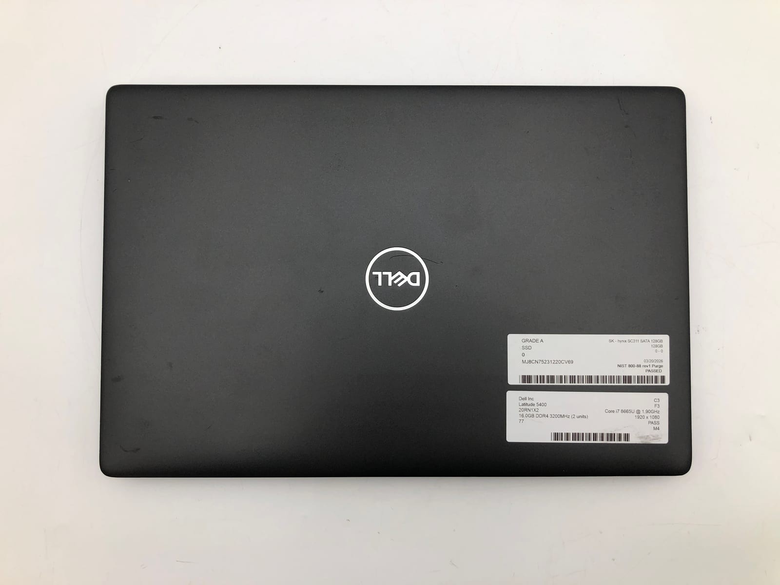 Dell | Latitude 5400 | i7-8665U | 16GB | 128GB SSD | Win 11 Pro | 77% Battery