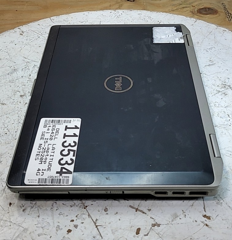 DELL LATITUDE E6420 Laptop Intel I5-2520M 4GB SEE NOTES