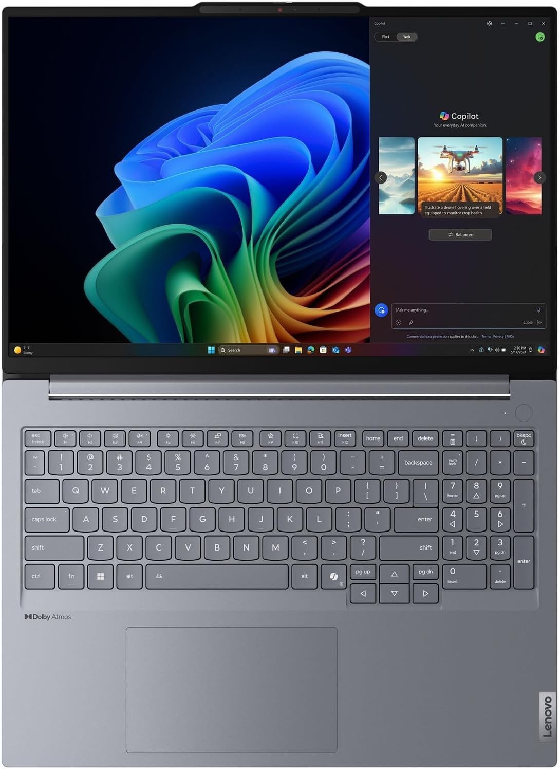 Lenovo ThinkBook 16 Gen 7 Copilot+ 16 Snapdragon X Plus X1P-42-100 32GB 1TB 2-YR