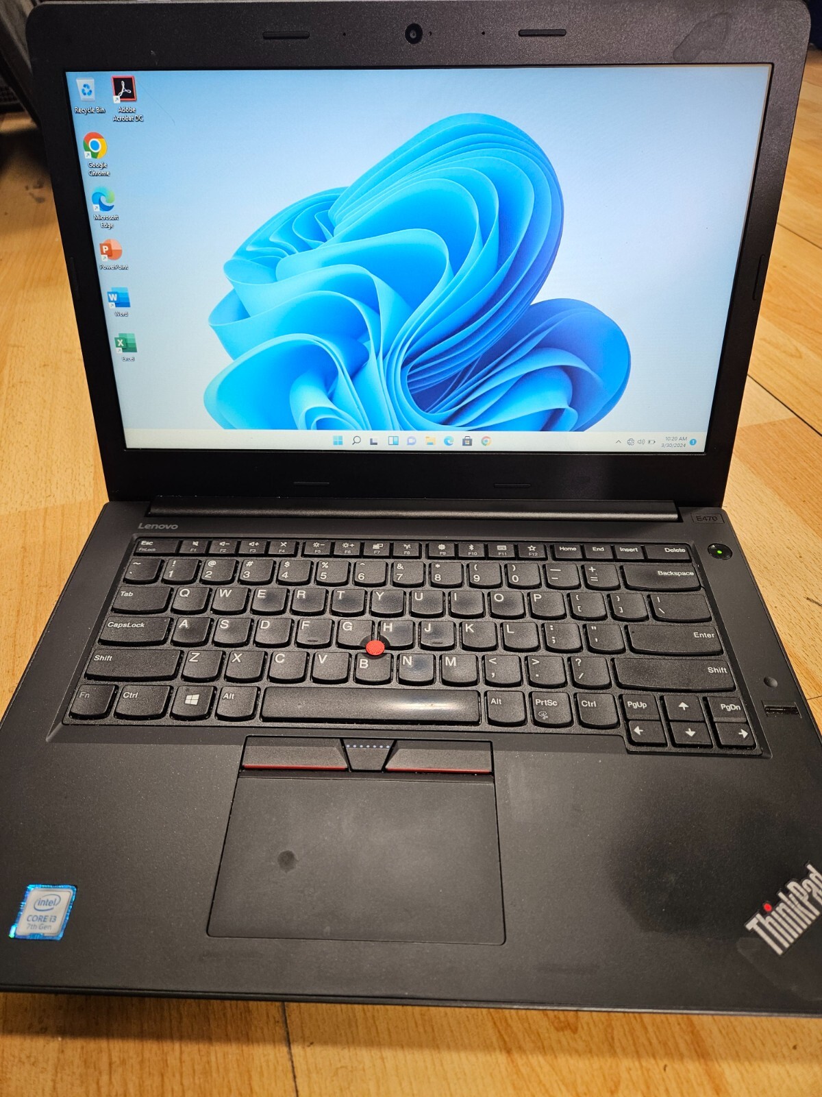Lenovo ThinkPad E470 Laptop PC Computer 14” Core i3 8GB RAM 500GB Windows 11