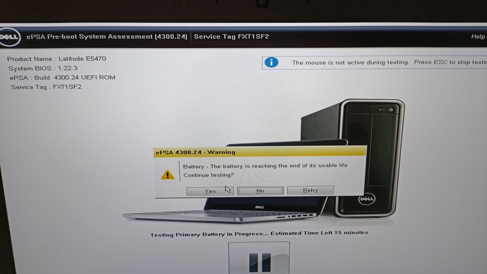 Dell Latitude E5470 i5-6440Q 8GB RAM Win 11 Pro No HDD, Wifi, or A/C *READ* Tstd