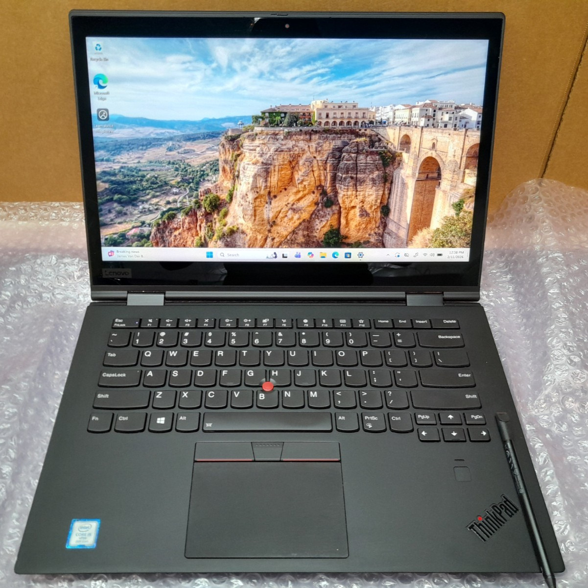 Lenovo X1 Yoga 3rd Gen 14″ Touchscreen i5-8350U 1.7GHz 16GB RAM, 256GB SSD, W11