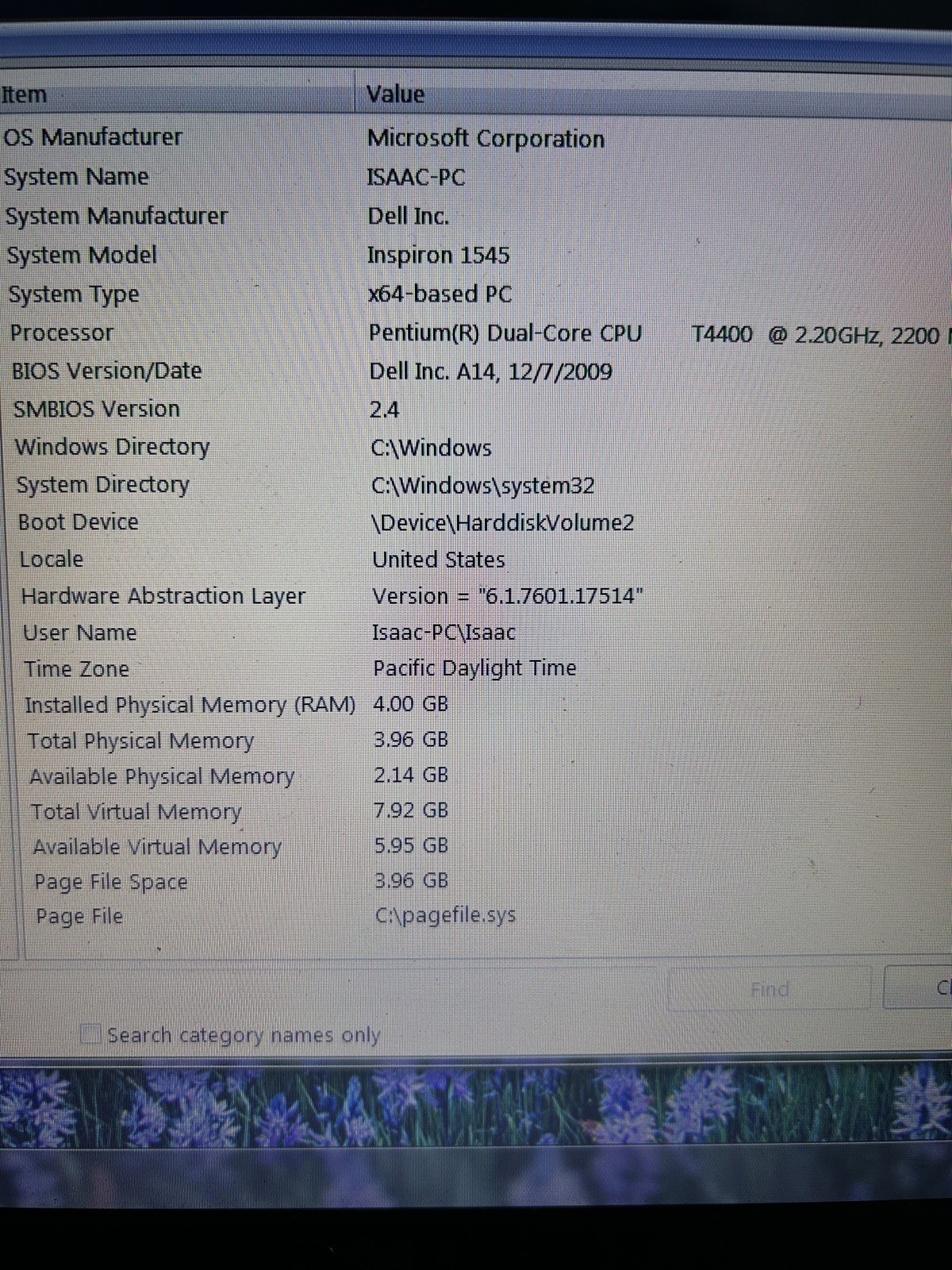 Dell Inspiron 1545 Pentium Dual Core intel T4400 2.20GHz 4GB WIFI DVD NO HDD