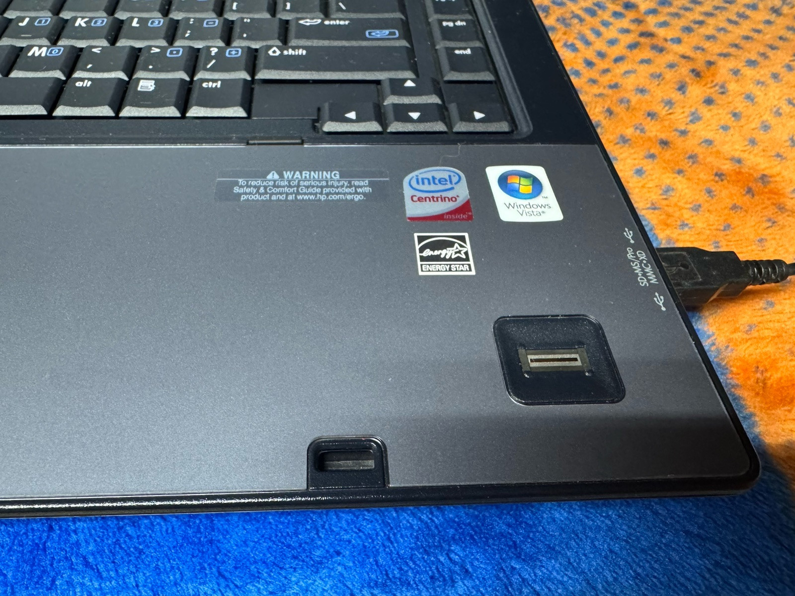 HP 6710b 15.4”, Win10pro, Intel C2D 2.20, 150 GB, 2.5 GB, DVD-RW, Wifi, #005