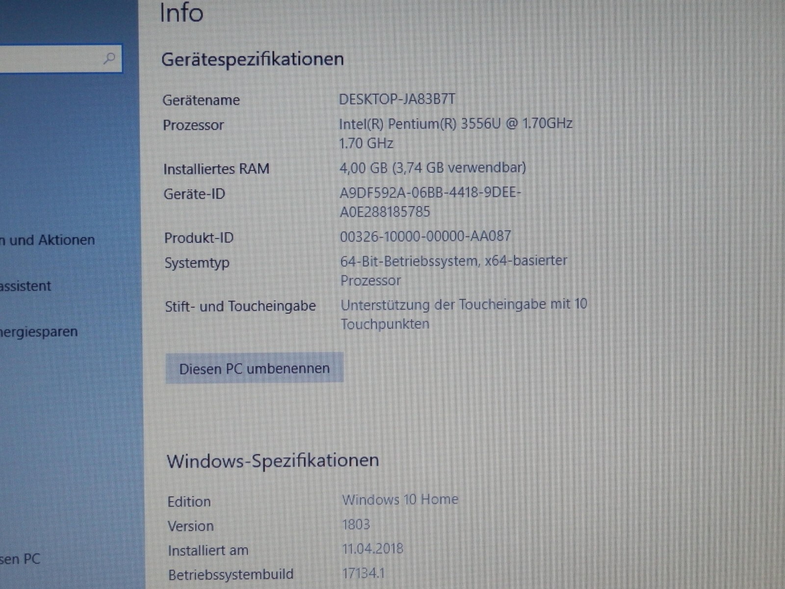 Lenovo Flex 15, Intel Pentium 3556, 4GB Ram, 500GB HDD, 15.6″ inch HD, Intel HD