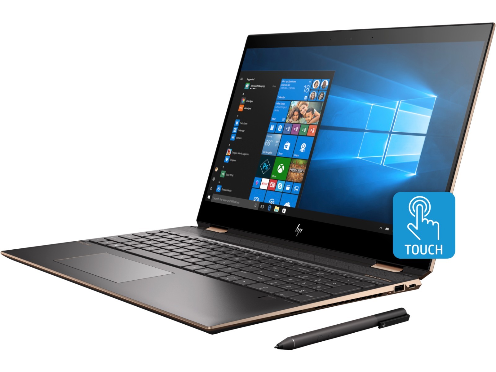 HP Spectre x360 15-df1043dx 15t Laptop Touch 15.6″ UHD OLED i7 16GB 1T MX250 Pen