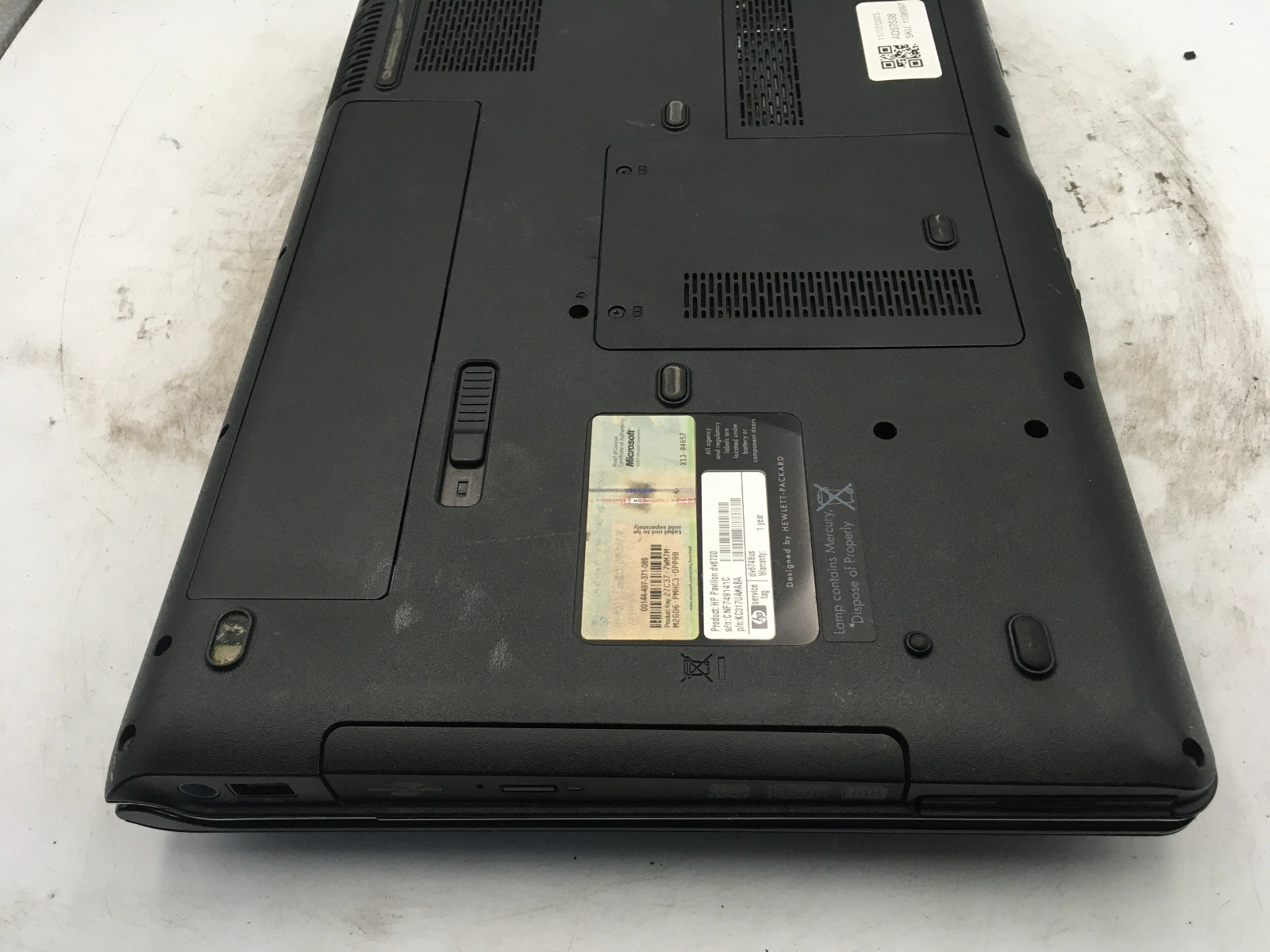 HP PAVILION DV6700 – BOOTS TO BIOS – AMD TURION 64 X2 – 2GB RAM – READ DESC – BB