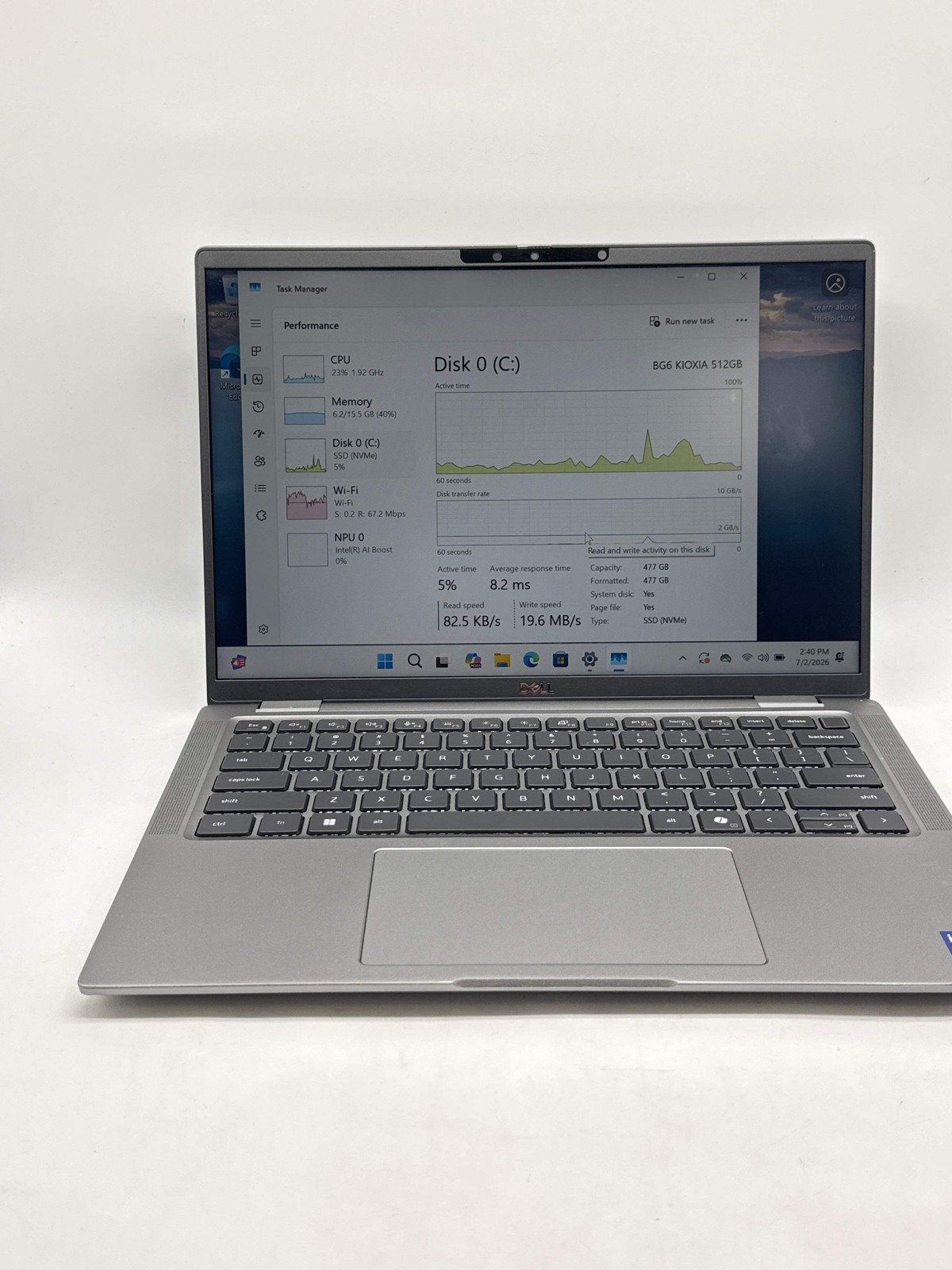 Dell Latitude 7450 14″ Intel Ultra 7 155U 16GB RAM 512GB SSD – Used