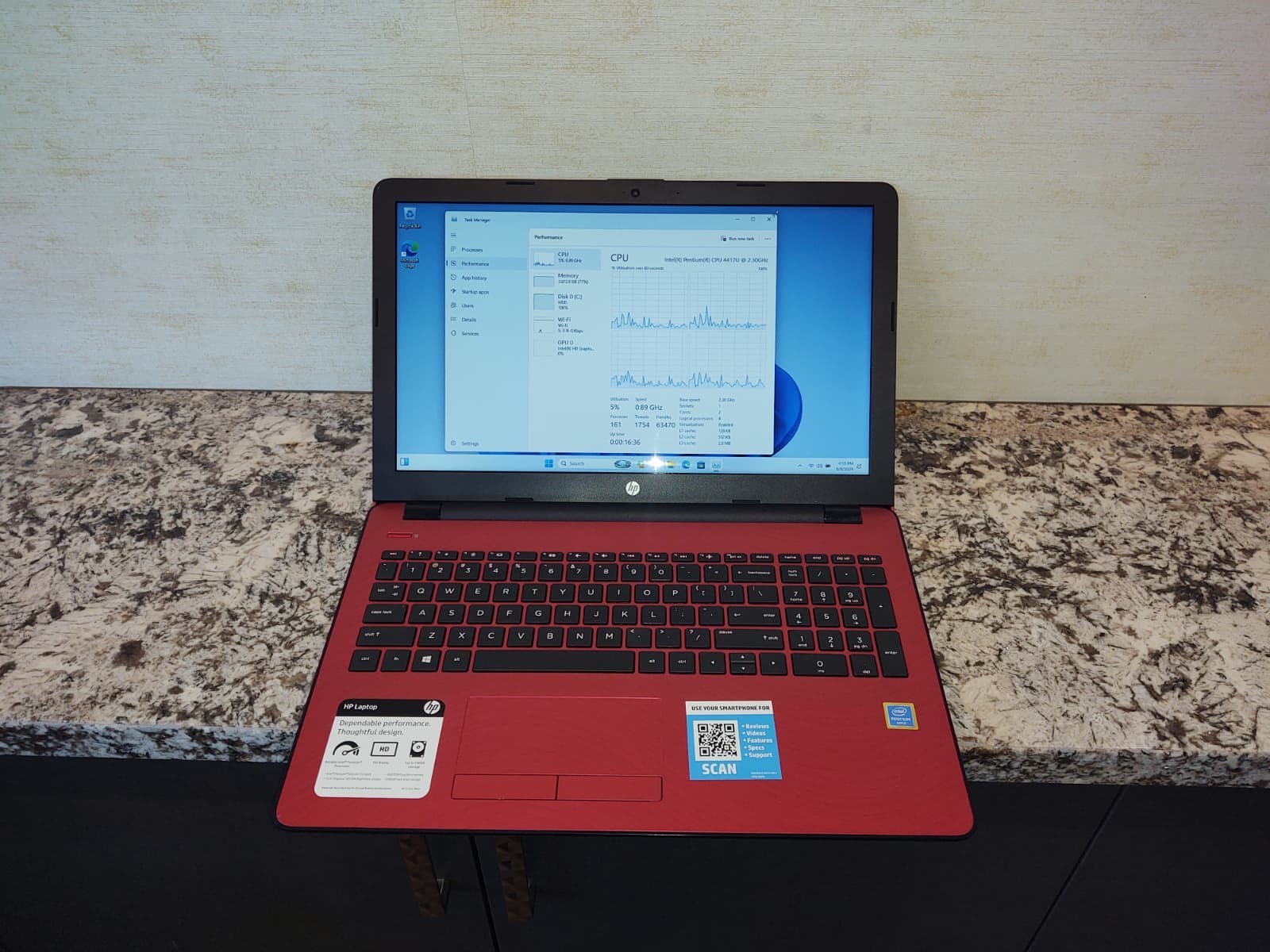 Great laptop for school, work or retro gaming HP Laptop 15-BS134WM 15.6″