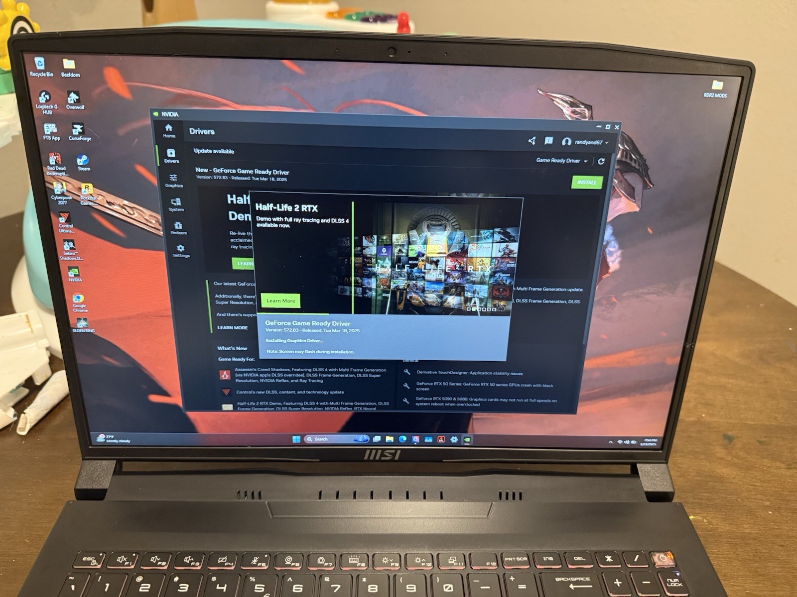 MSI Crosshair A13VGK 16″ (1TB SSD, Intel Core i7 13th Gen., 4.90 GHz, 16GB)…