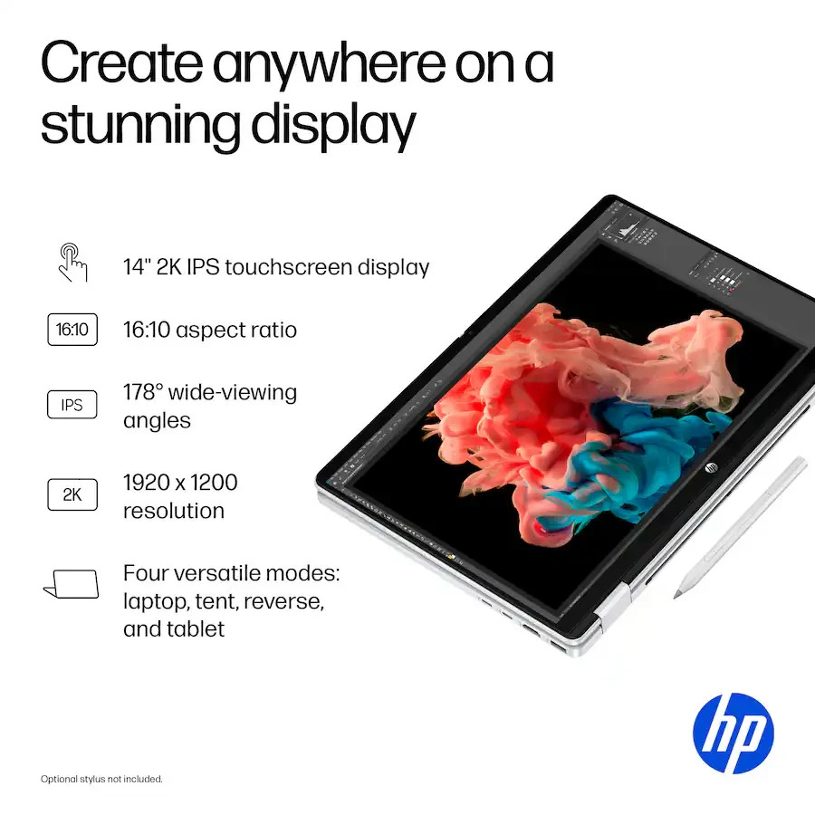 HP OmniBook 5 Flip TOUCHSCREEN 14-FP0013DX 14″2K INTEL CORE 5 120U 8GB 512GB SSD