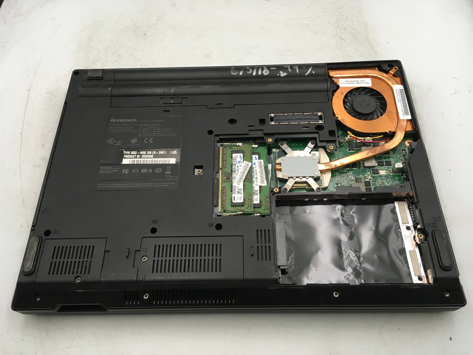 LENOVO THINKPAD L412 -BOOTS TO BIOS/BIOS LOCK- INTEL I3 M390 – 4GB RAM – READ-BB
