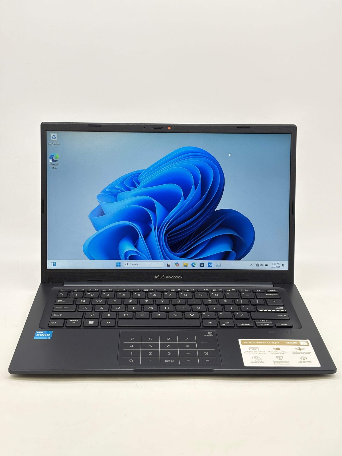 ASUS Vivobook 14 X1404Z 14″ Core i3-1215U 8GB RAM 128GB SSD Used