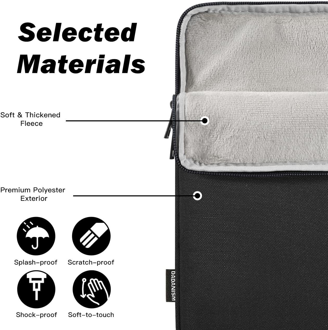13″ Tablet Sleeve Protective Carrying Case for iPad Pro 13 inch M5/M4, iPad Air