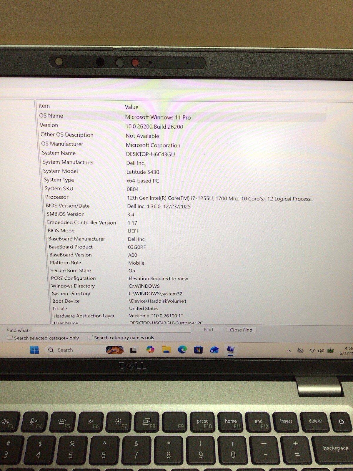 Dell Latitude 5430 14″ FHD i7-1255U 1.7GHz 256GB SSD 16GB RAM W11P