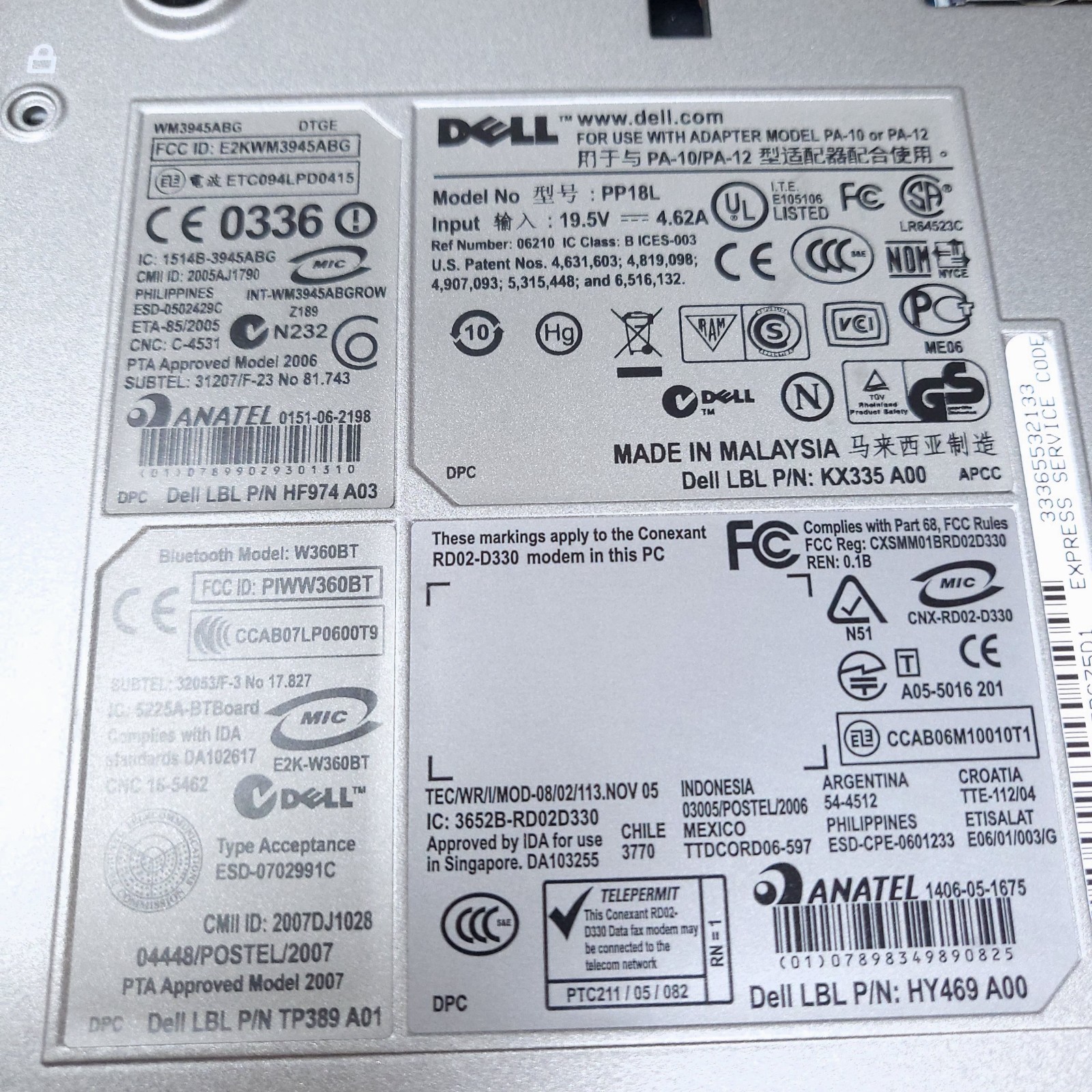 Dell Latitude D630 14″ Laptop Core 2 Duo T7250 2.0GHz 1GB No HDD BIOS Tested