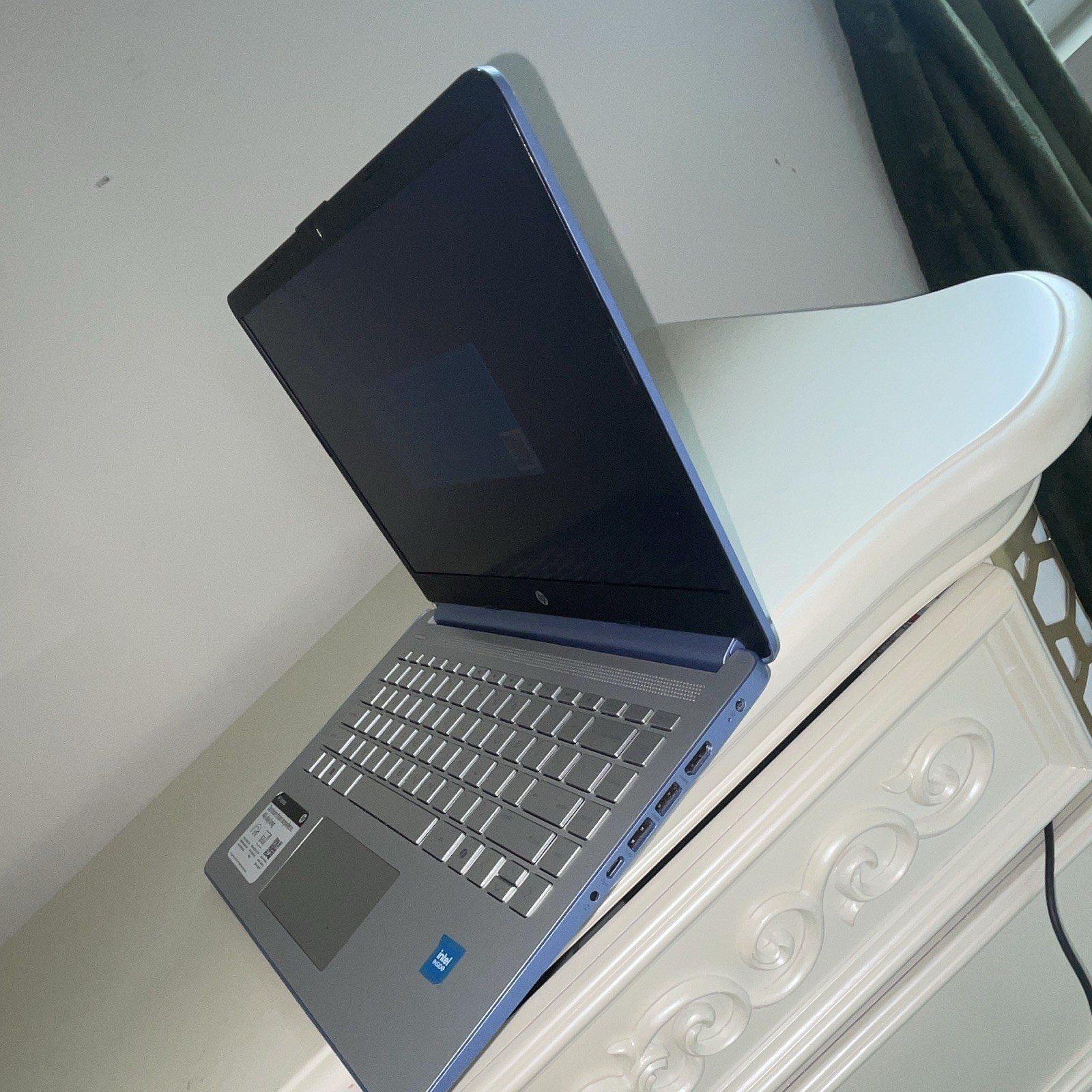 HP Laptop 15.6in Blue Notebook PC Intel Processor Webcam HDMI USB-C USB 3.0