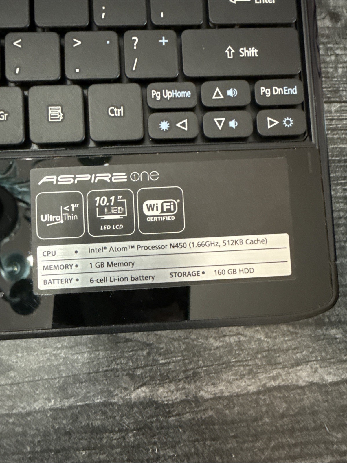 Acer Aspire One Mini Laptop With Case