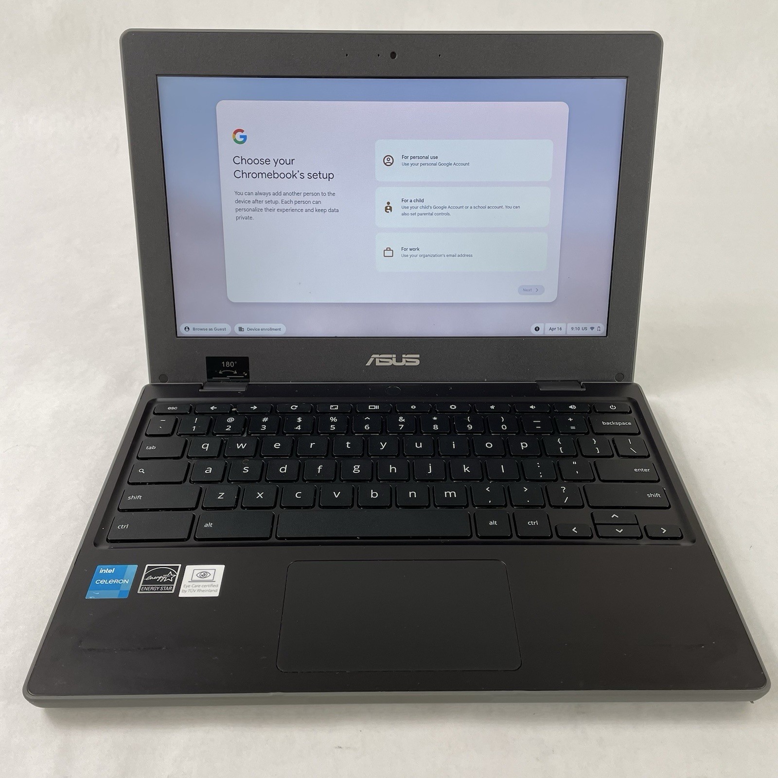 Asus Notebook CR1100CK 11.6″ Non-Touch Celeron N5100 1.10 GHz 4 GB RAM 16 GB
