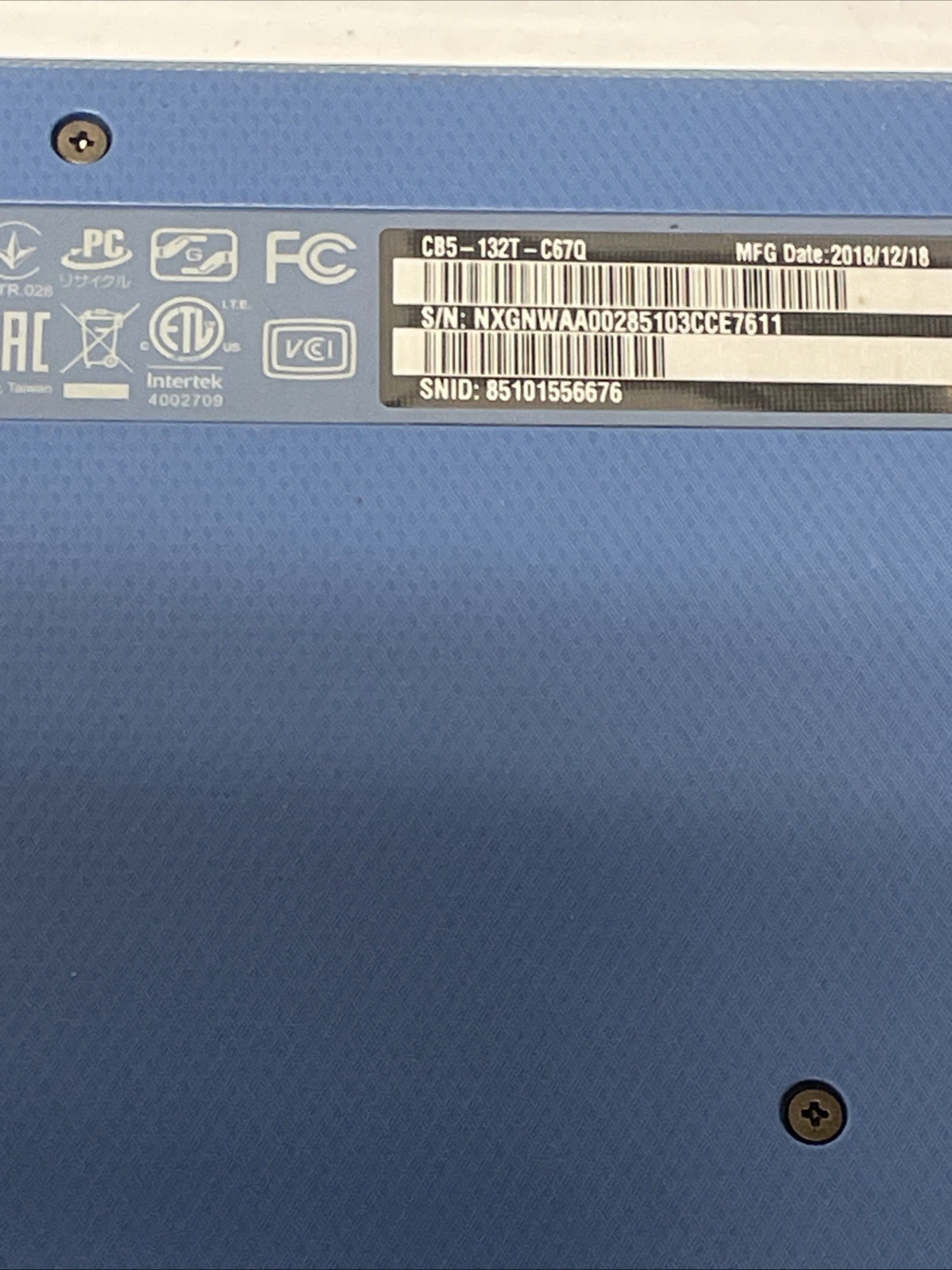 ACER Touch Chromebook R11 Laptop CB5-132T N15Q8 -NO CHARGER -PARTS & REPAIR ONLY