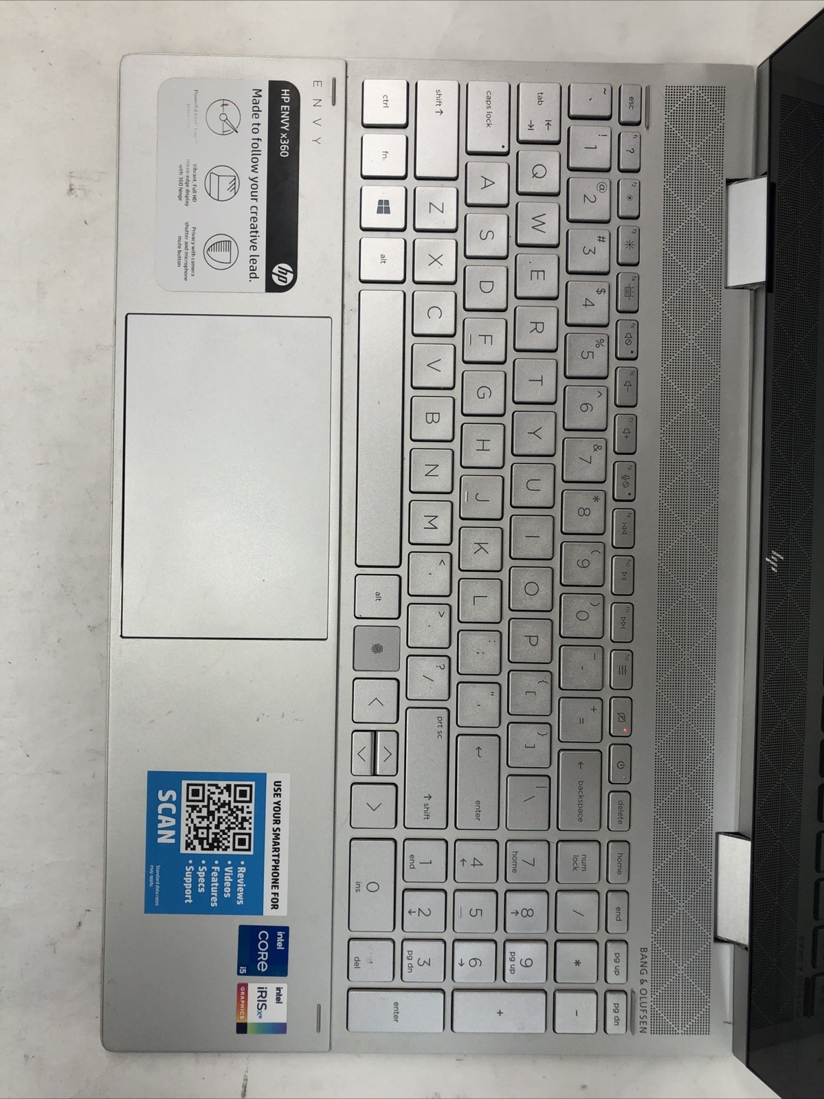 HP Envy x360 15-ed1xxx, Intel Core i5-1135G7 @2.40Ghz, 4GB RAM, NO SSD/OS,