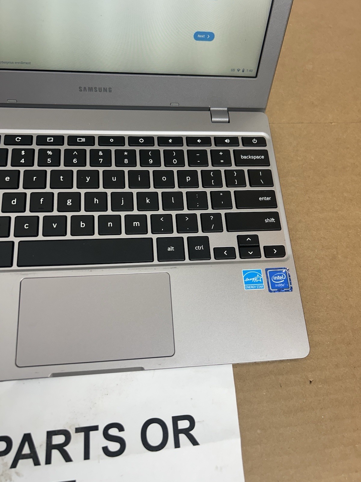 SAMSUNG XE310XBA Chromebook 4 11.6″ , NO Power Cable(Poor Surface)