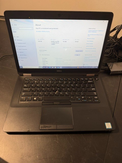 Dell Latitude E5470 i5-6300U 256GB SSD 8GB RAM (No Charger Included)