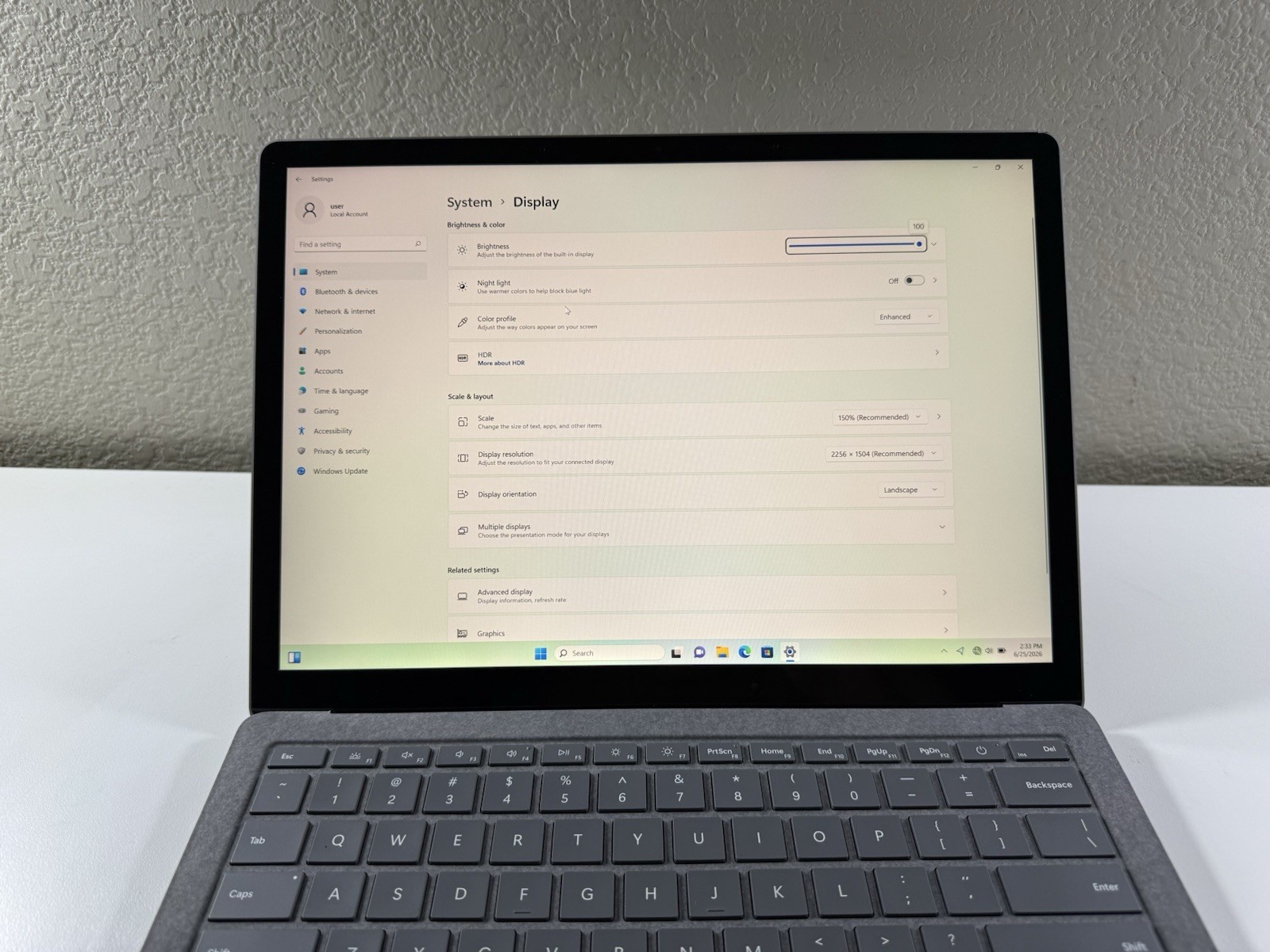 Microsoft Surface Laptop 5 13.5” 1950 Intel Core i7-1265U 16GB RAM 512GB NVME