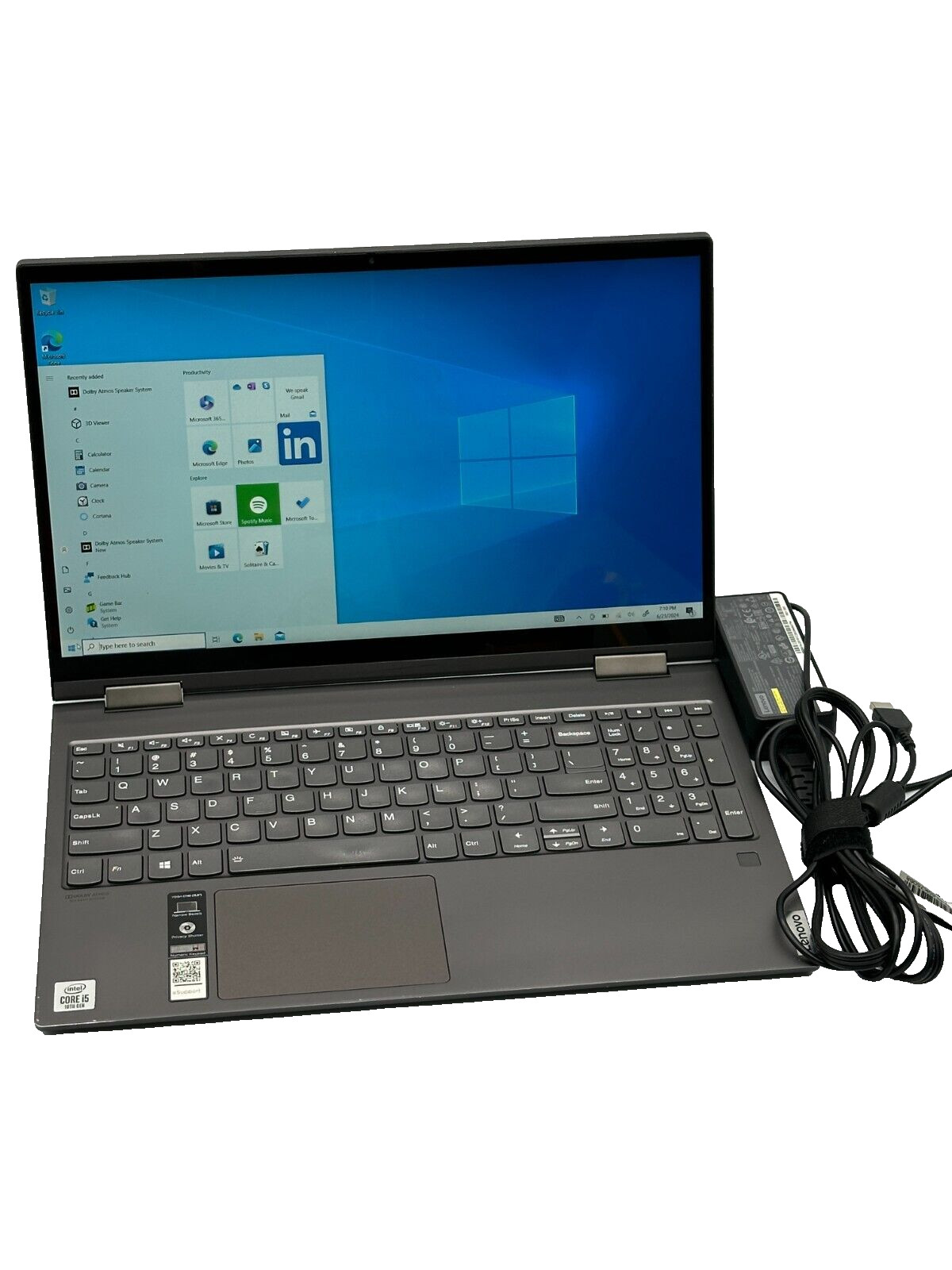 Lenovo Yoga C740-15IML 2-in-1 15.6″ TOUCHSCREEN i5-10210U 12GB 512GB SSD