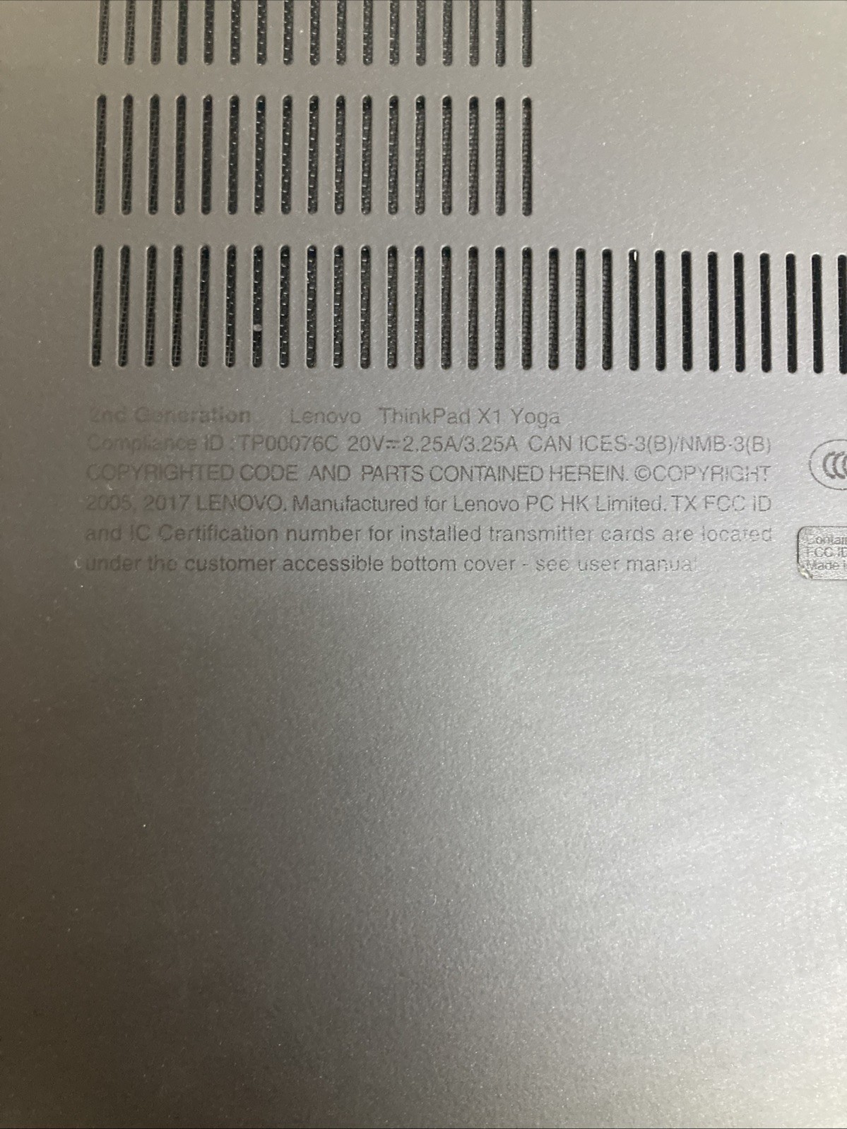 Lenovo ThinkPad X1 Yoga i7-7600U 2.80GHz 16GB 256 GB Win 11 pro no pen