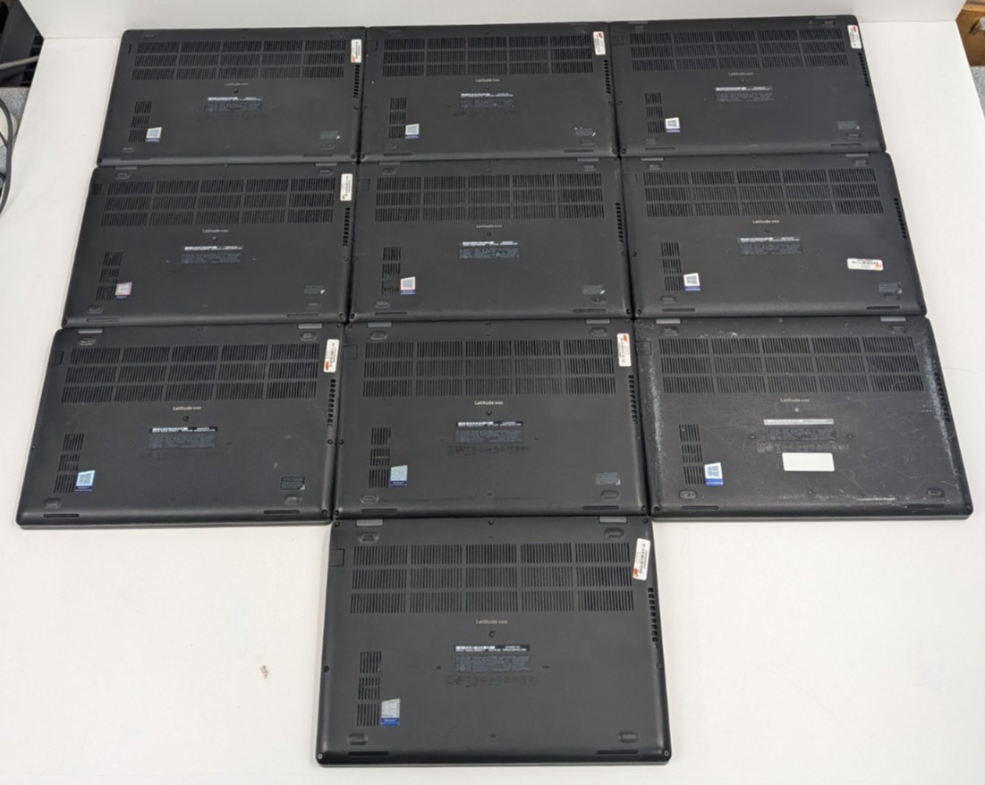 Lot of 10 – Dell Latitude 5400 Quad Core i5 8th Gen **For Parts or Repair**