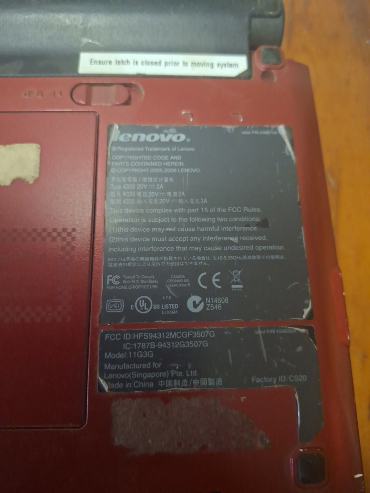 Lenovo Ideapad S10e Laptop Turns On For Parts Or Repair Locked