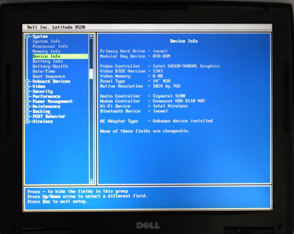 Dell PP17L2 2 Duo-T2300@1.7GHz NO RAM STORAGE OR OS *USED/TESTED*