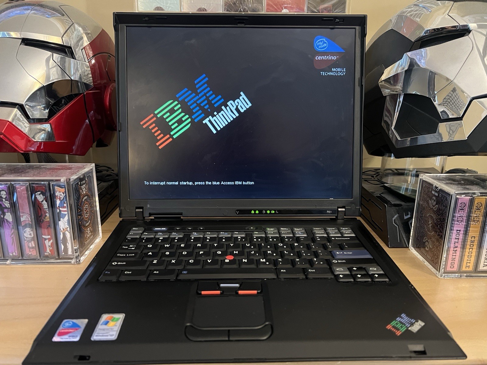 IBM ThinkPad R51 WinXP Laptop 1.6GHz 1GB RAM Vintage Retro Tested!! w/Charger